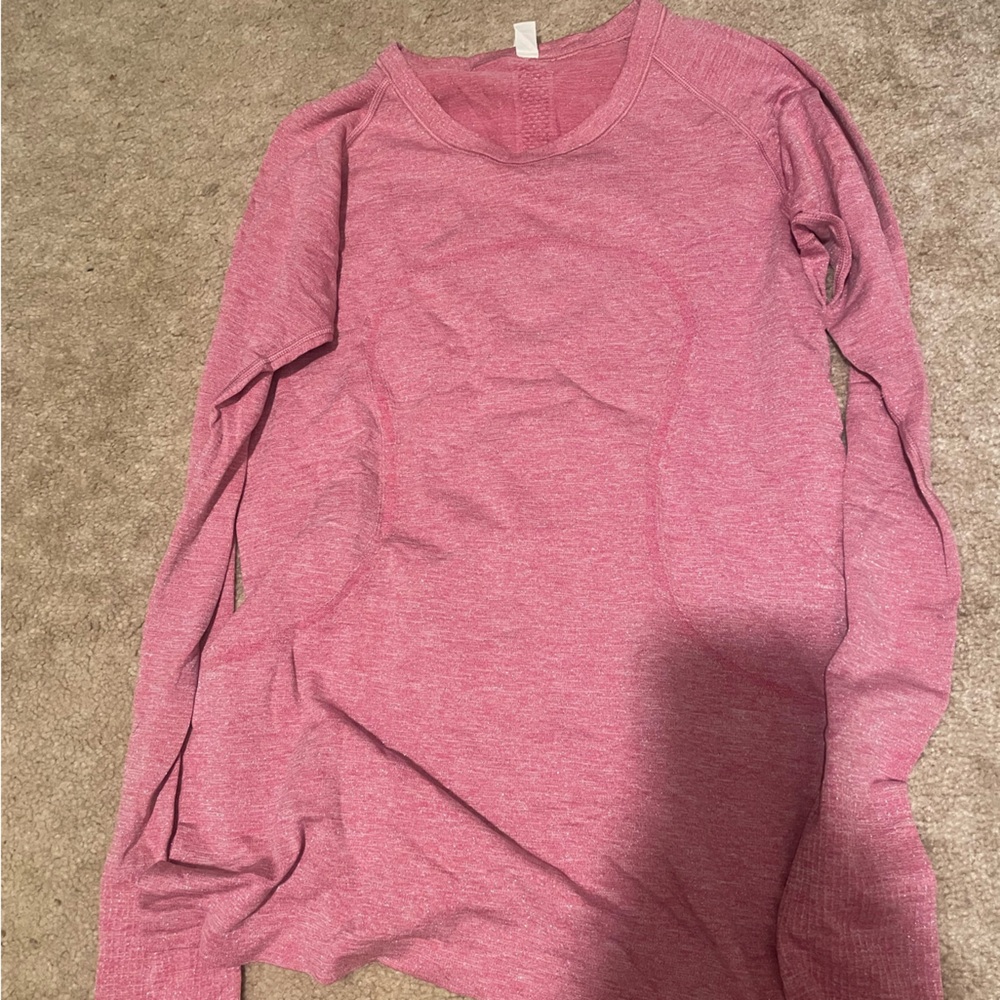 Pink sparkle lulu swifty long sleeve